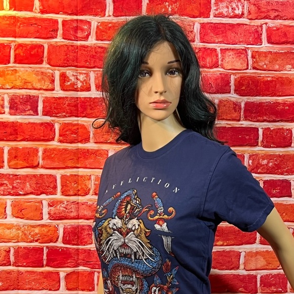 Affliction Women’s Rhinestone T-Shirt - Picture 4 of 10